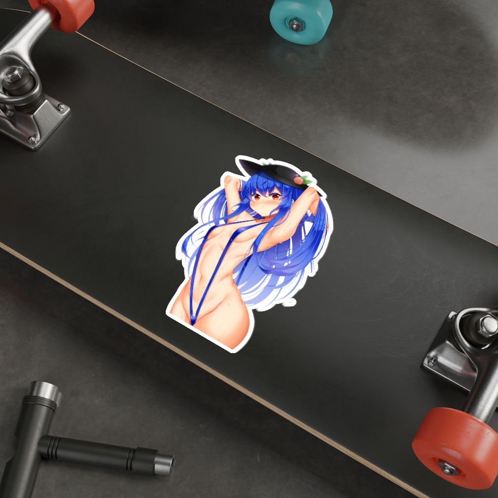 Sexy Bikini Hinanawi Tenshi Touhou Waterproof Sticker - Ecchi Vinyl Decal