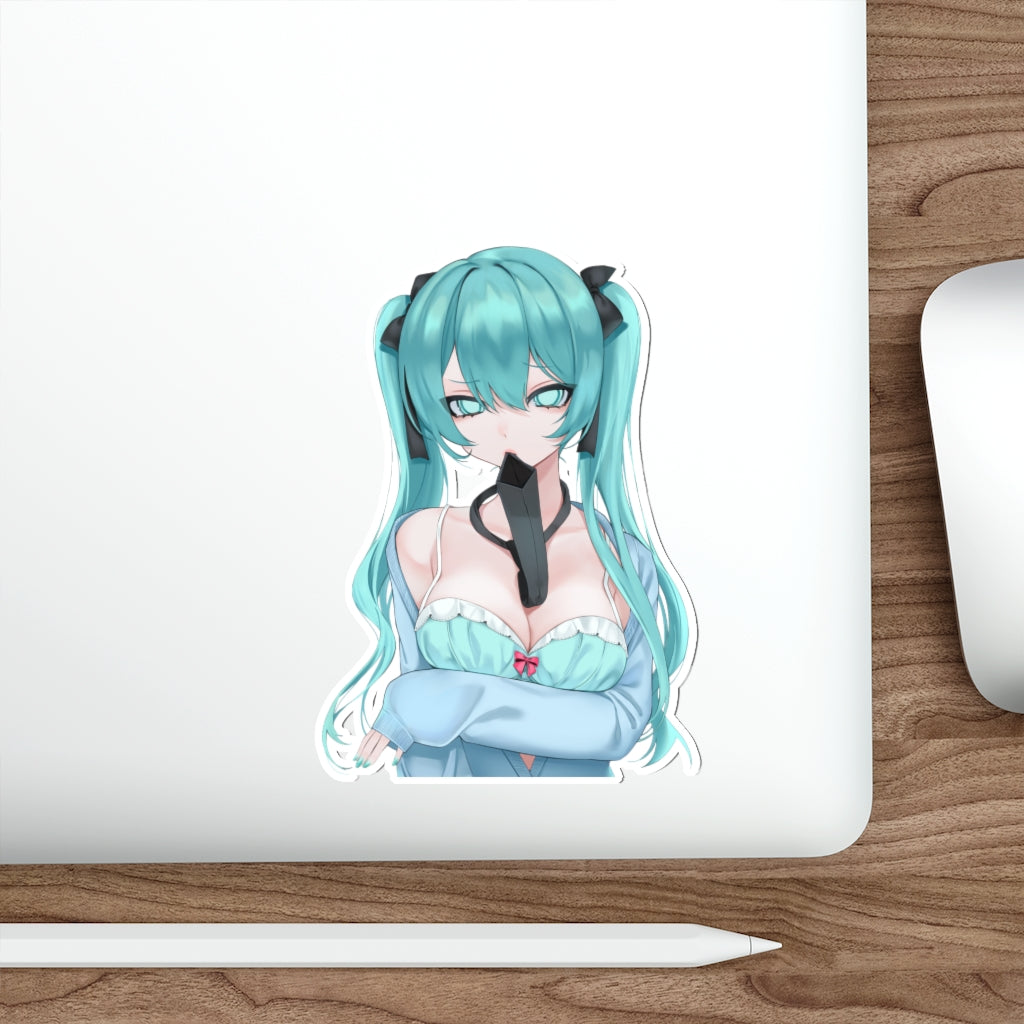 Miku Hatsune Vocaloid Waterproof Sticker - Ecchi Vinyl Decal