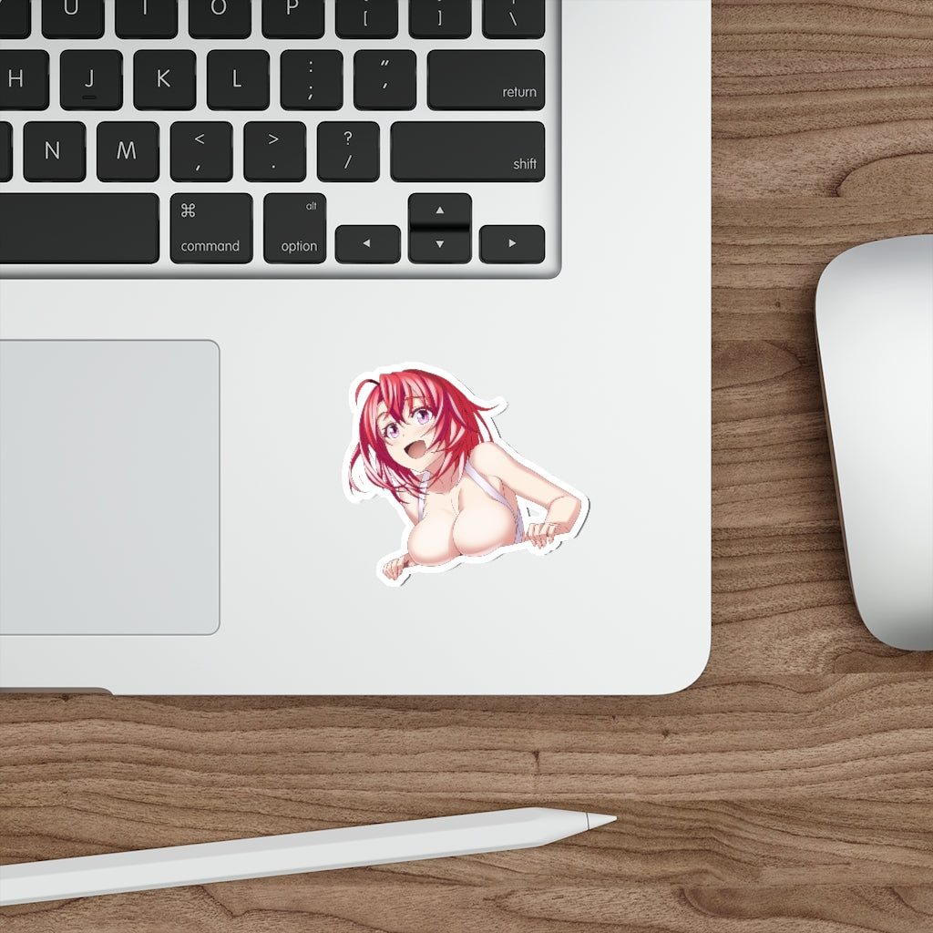 Boobs Anime Peeker Sticker - Cow Girl Waterproof Decal - Goblin Slayer Ecchi Weatherproof Anime Car Decal