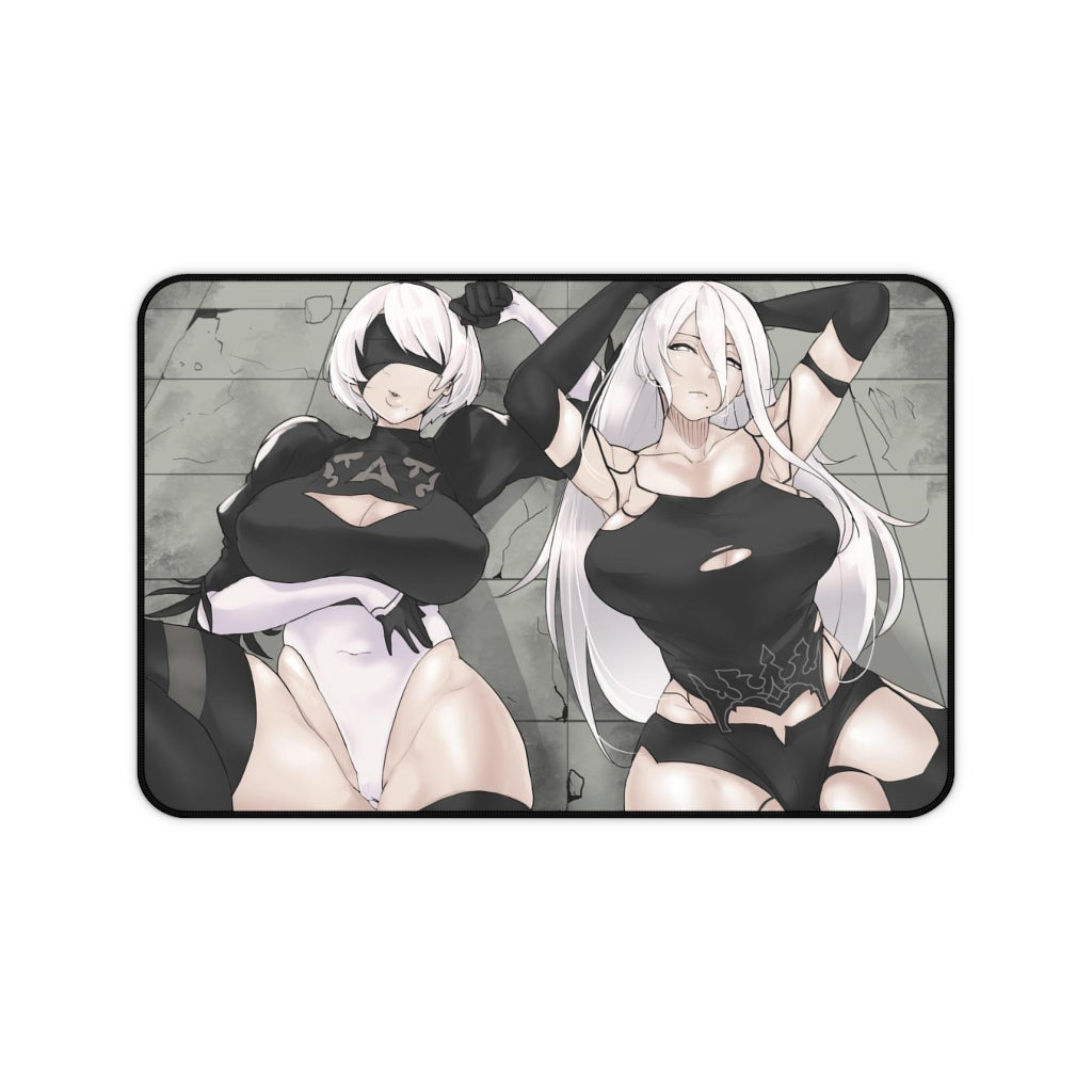 Nier Automata Androids Waifus Mousepad - Large Ecchi Desk Mat - Mouse Pad - Sexy Gaming Playmat