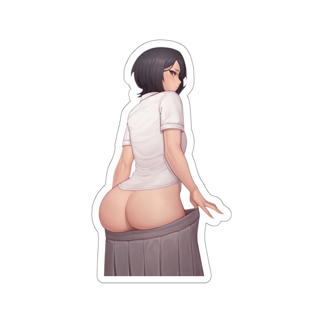 Thick Butt Seifuku Kuchiki Rukia Bleach Sexy Anime Waterproof Sticker - Ecchi Vinyl Decal