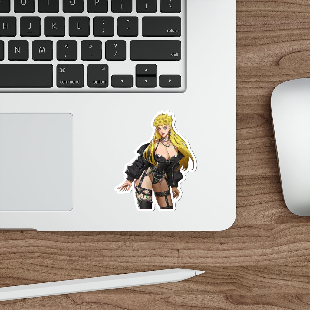 JoJo Sexy Female Giorno Giovanna Waterproof Sticker - Ecchi Vinyl Decal