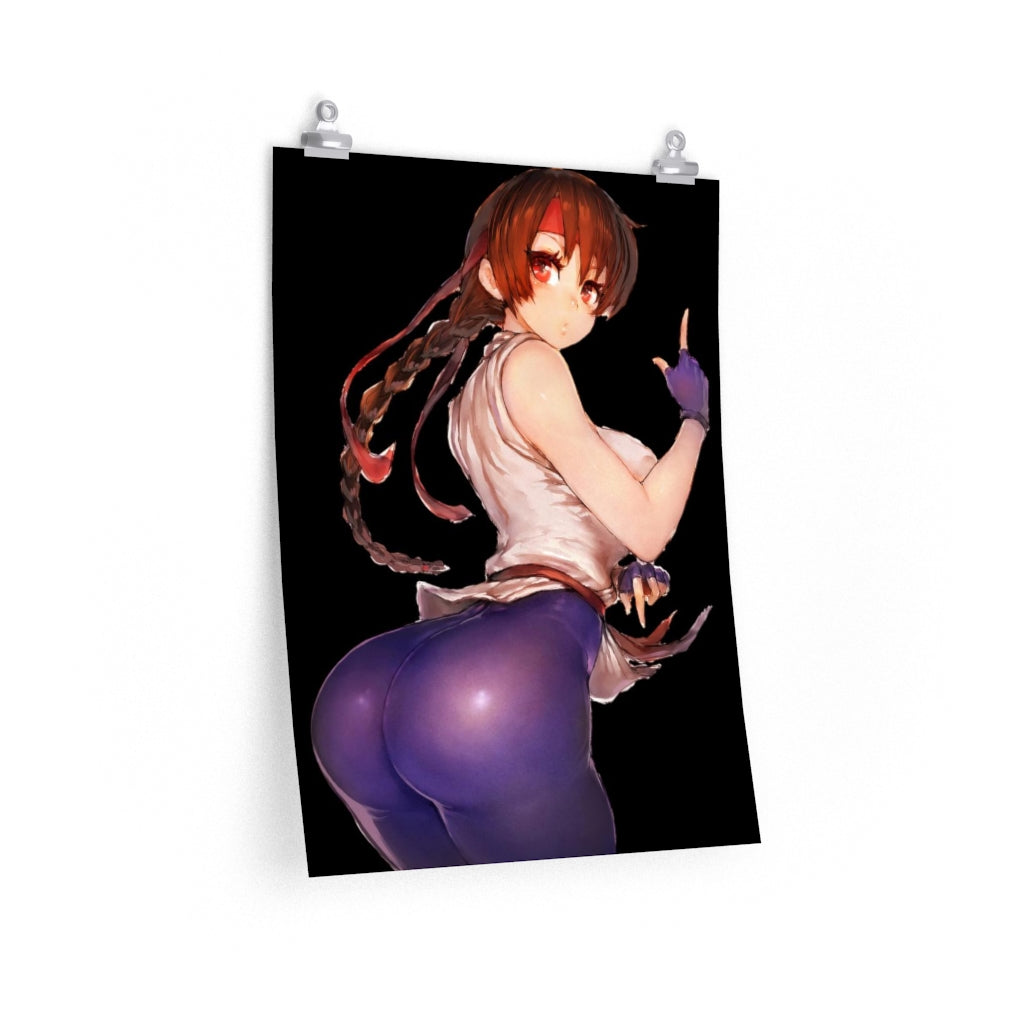 Yuri Sakazaki The King Of Fighters Poster - Lewd Premium Matte Vertical Poster - Adult Wall Art