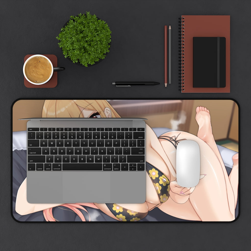 Sexy Cosplay Doll Mousepad - Marin Kitagawa Big Tits Bikini Large Desk Mat - Ecchi Desk Pad