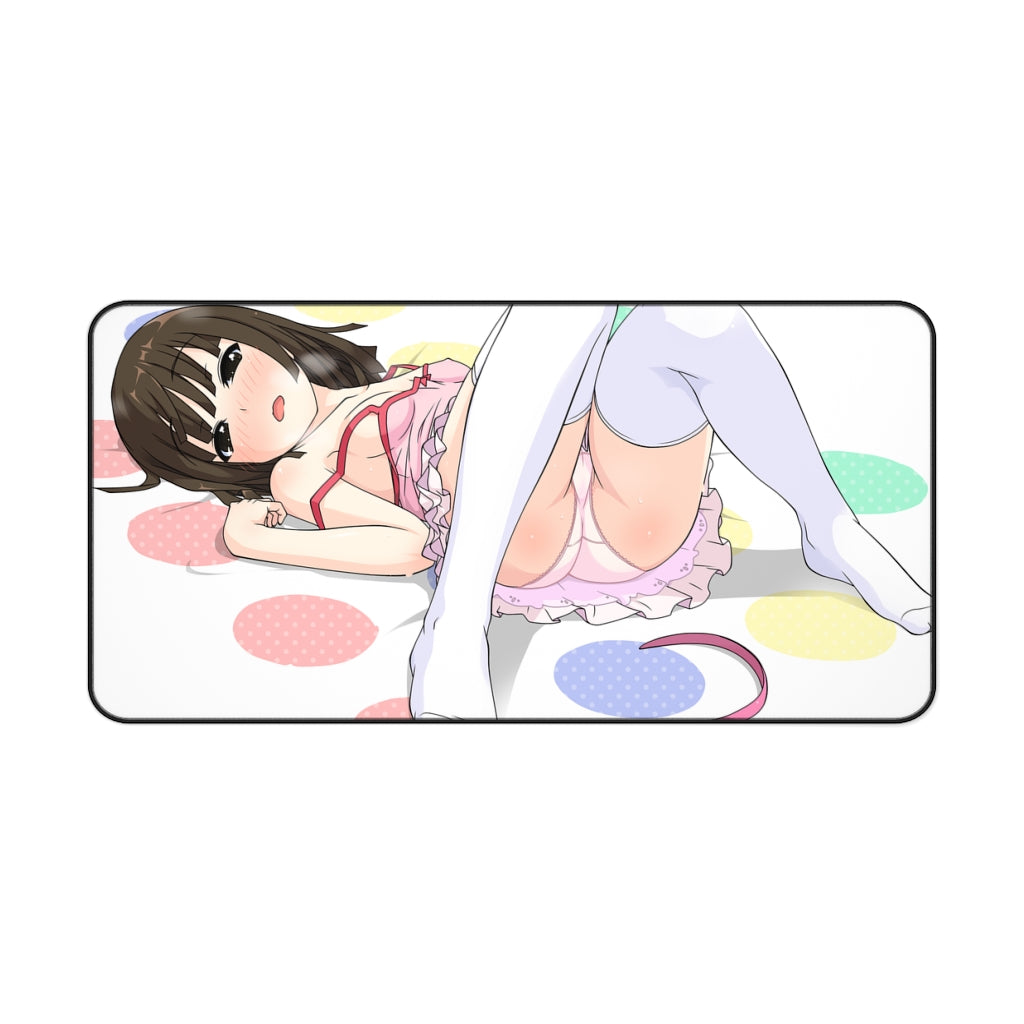 Monogatari Series Ecchi Mousepad - Nadeko Sengoku Pantsu - Large Desk Mat - MTG Playmat