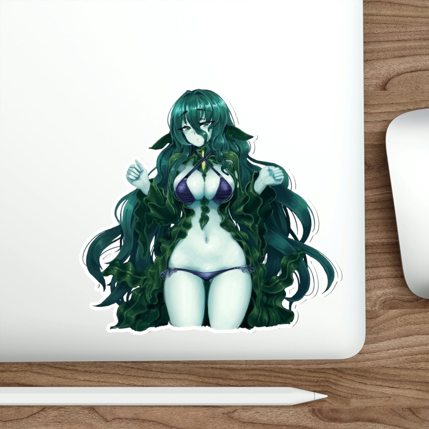 Sexy Flow Kelp Monster Girl Encyclopedia Waterproof Sticker - Weatherproof Vinyl Car Decal