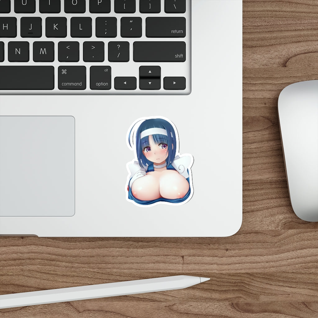 Kannazuki Aoi Twin Angel Tits Peeker Waterproof Sticker - Ecchi Vinyl Decal