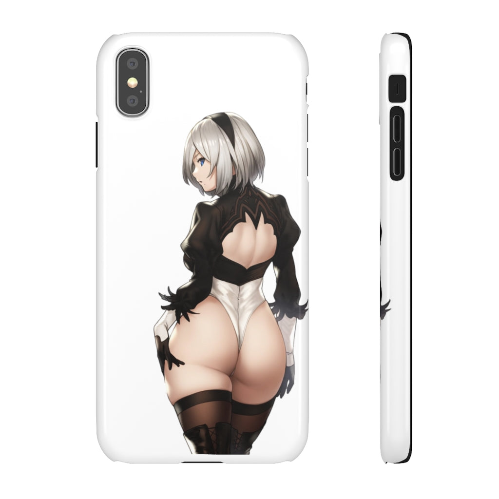 2B Anime Phone Case - Nier Automata Kawaii Aesthetic Snap Case