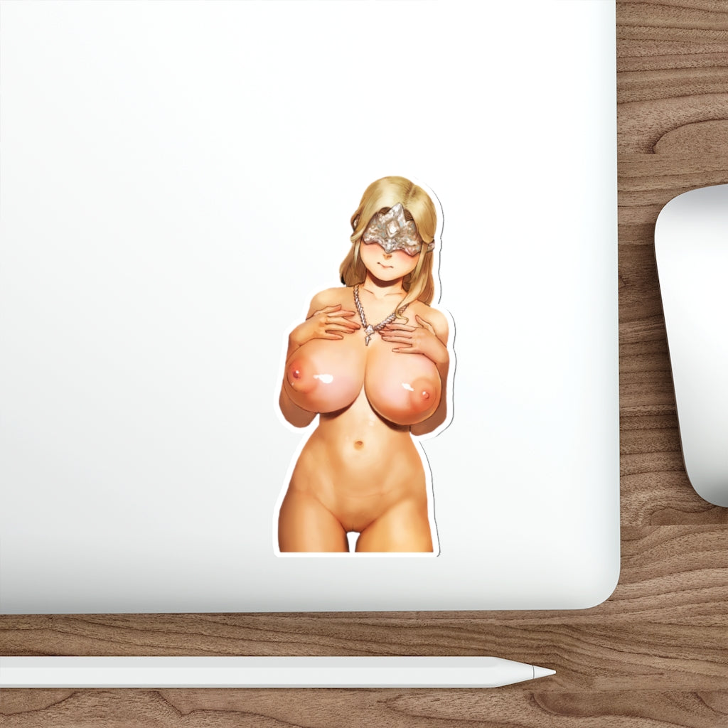 Dark Souls Fire Keeper Nude Big Boobs Waterproof Sticker -  Ecchi Vinyl Decal