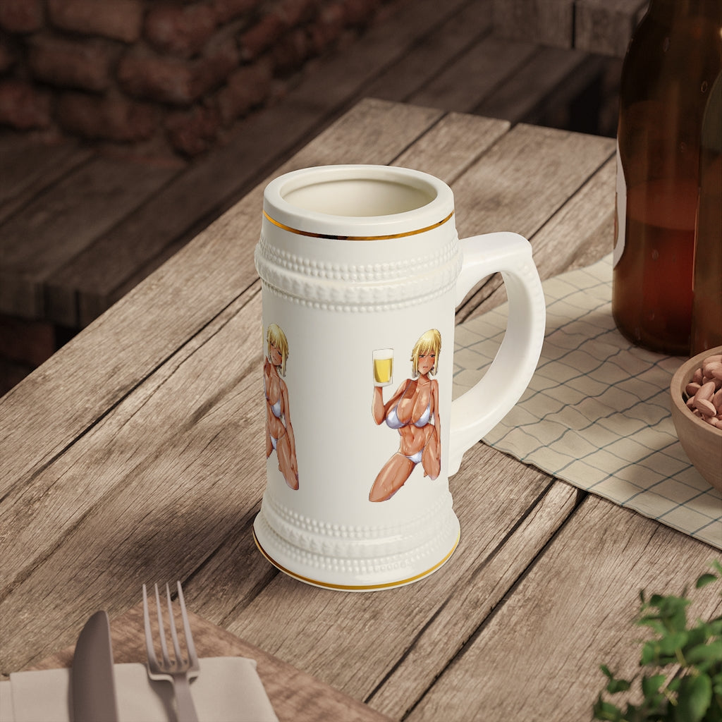 Beer Stein Mug - Sexy Gift for Beer Lover - Bikini Rita Henschel Alice Gear Aegis