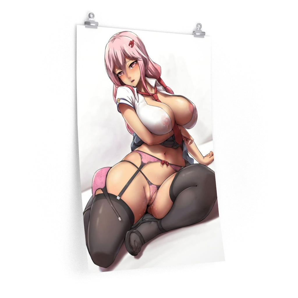 Thick Boobs Yuzuriha Inori Guilty Crown Hentai Poster - Lewd Premium Matte Vertical Poster - Adult Wall Art