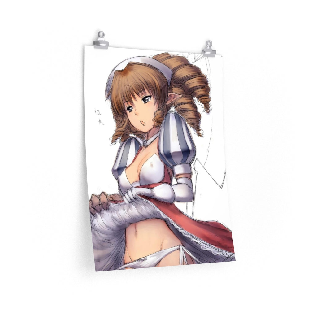 Iron Princess Ymir Queen's Blade Poster - Lewd Premium Matte Vertical Poster - Adult Wall Art