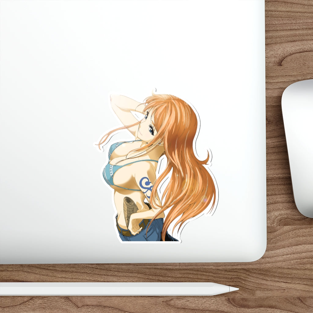 One Piece Anime Waterproof Sticker - Kawaii Nami Vinyl Car Decal