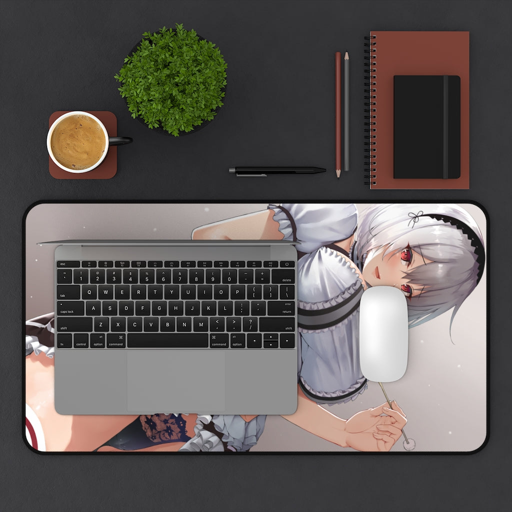 Sirius Flashing Panties Mousepad - Azur Lane Gaming Large Desk Mat - Ecchi Mouse Pad - MTG Playmat