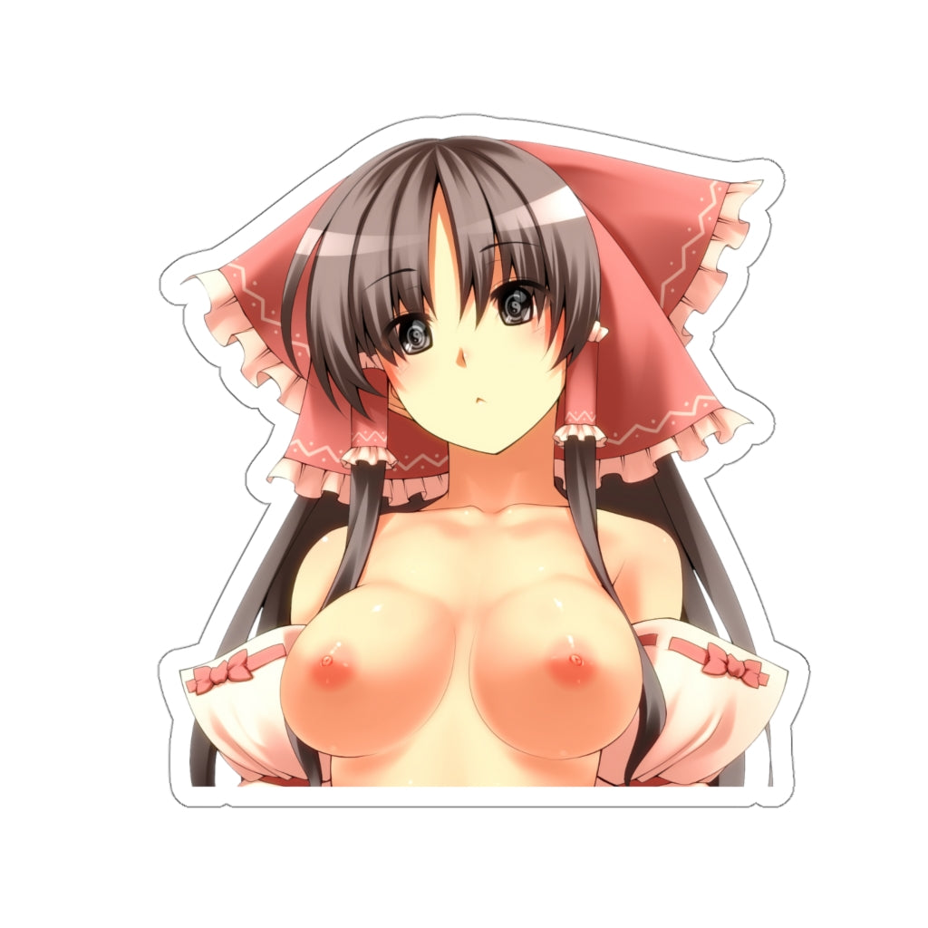 Touhou Reimu Hakurei Topless Tits Waterproof Sticker - Ecchi Vinyl Decal