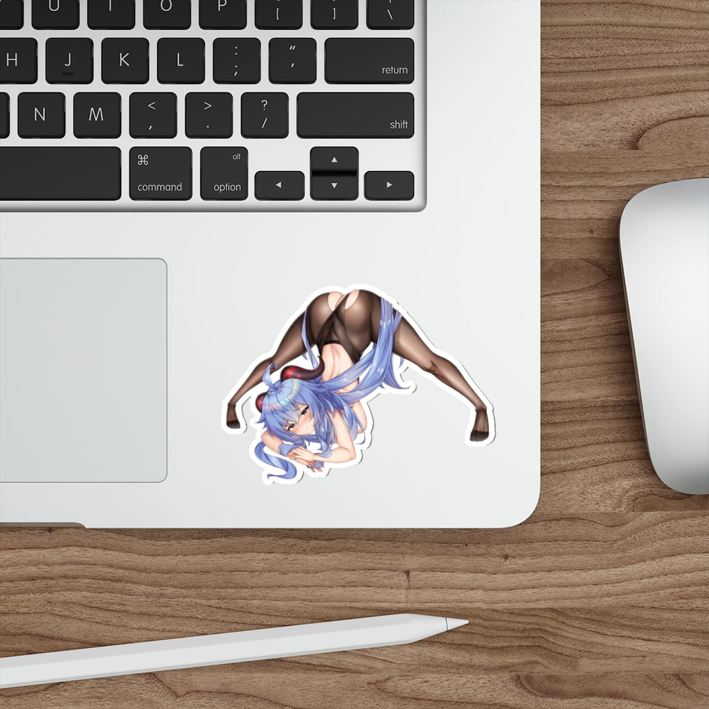 Genshin Impact Ganyu Jack-o pose Waterproof Sticker - Ecchi Vinyl Decal