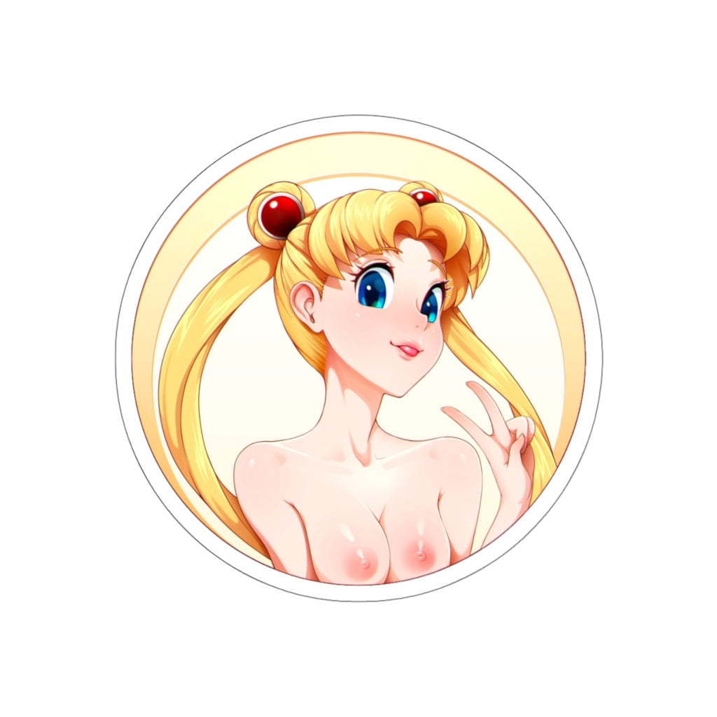 Sexy Usagi Tsukino Waterproof Sticker - Sailor Moon Ecchi Vinyl Car Decal - 5 Sizes