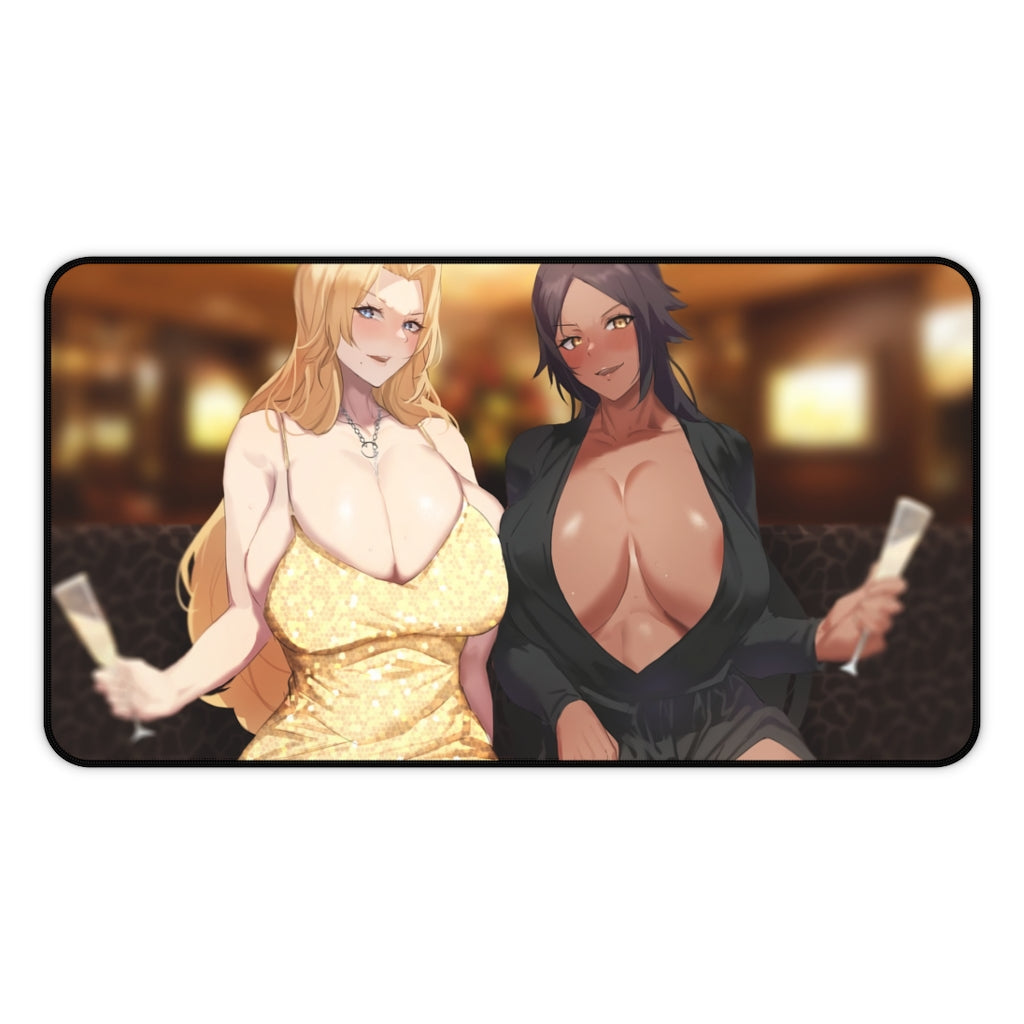 Yoruichi and Rangiku Bleach Anime Busty Waifus Mousepad - Gaming Playmat