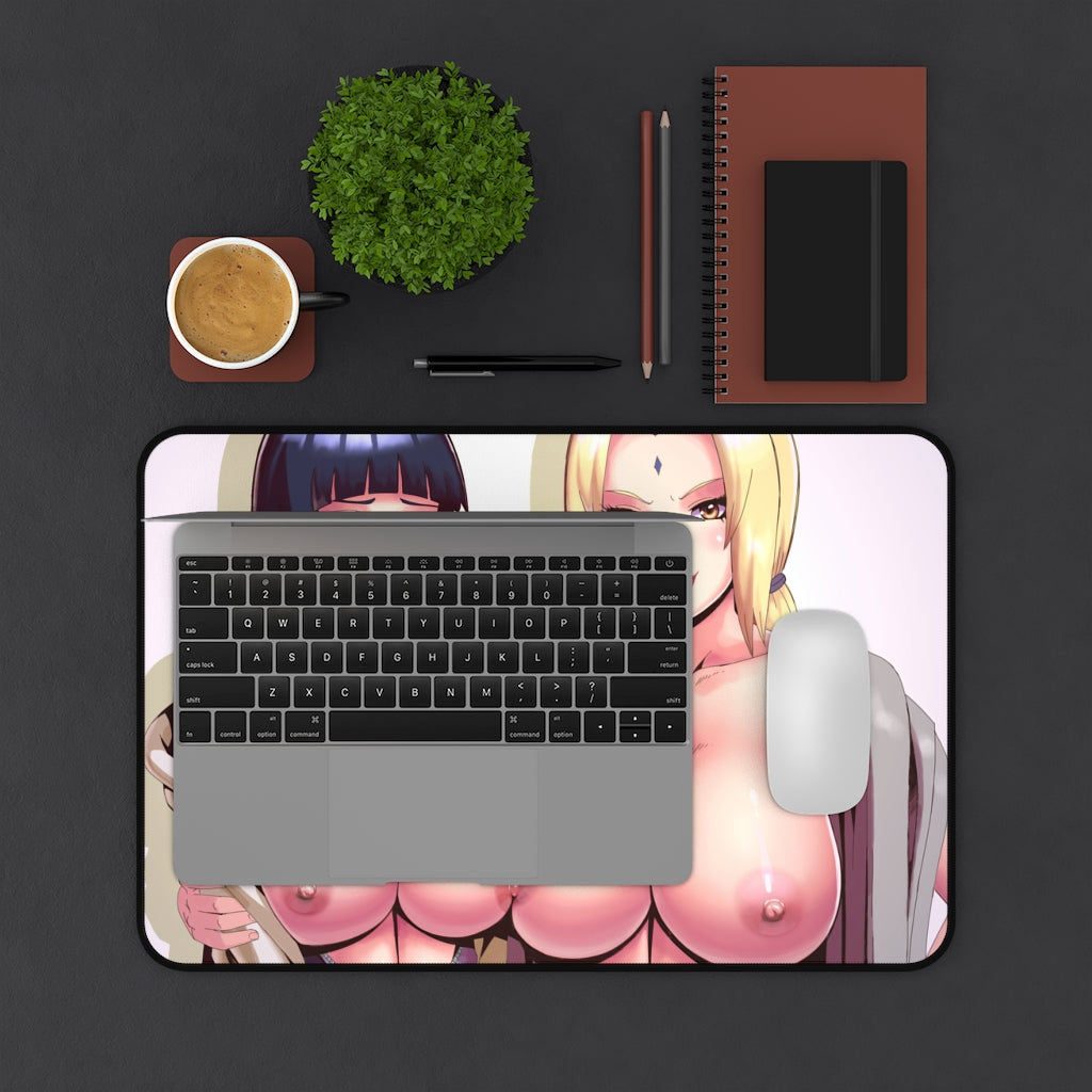 Topless Hinata and Tsunade Narut Mousepad - Gaming Playmat