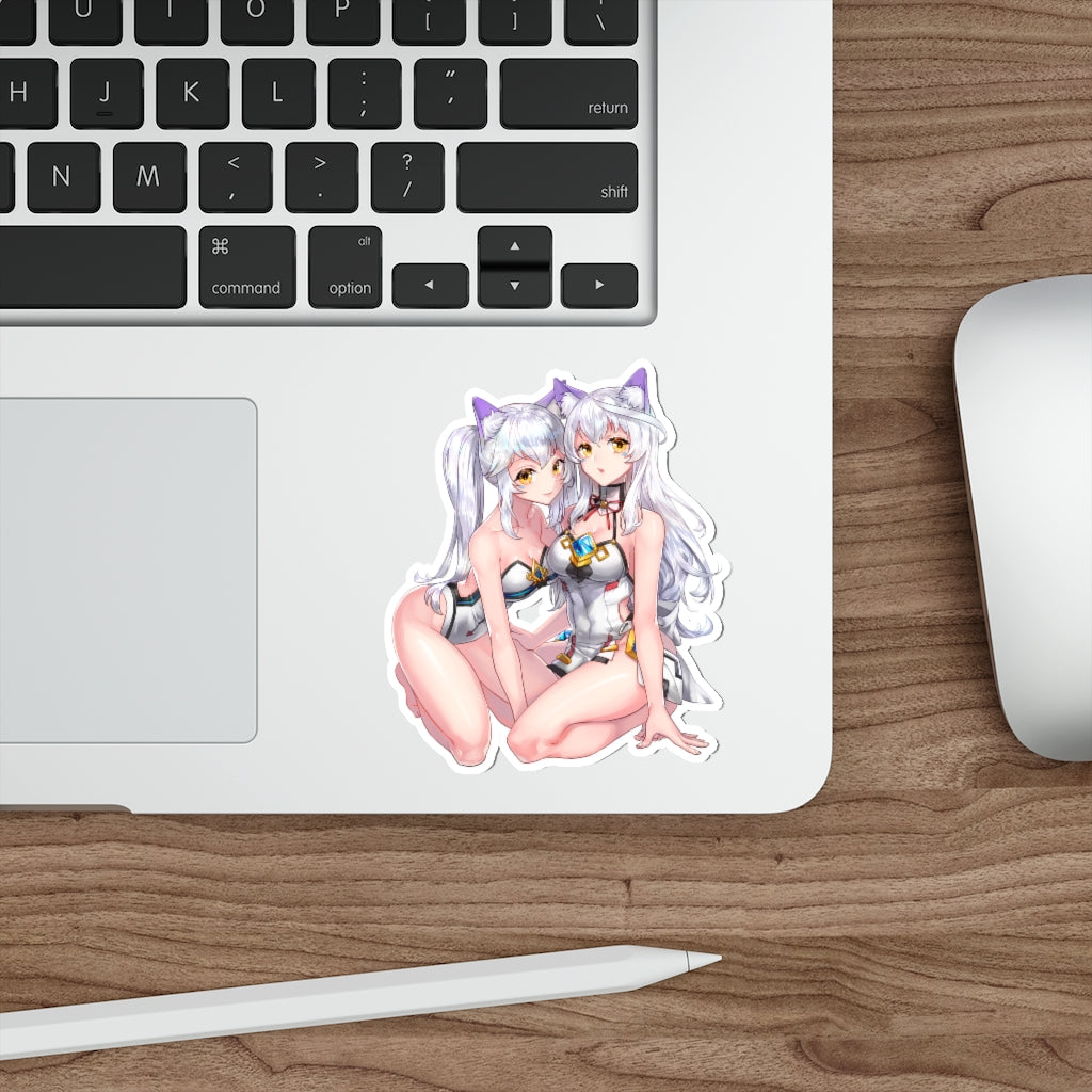 Elsword Neko Waifus Eve Waterproof Sticker - Ecchi Vinyl Decal