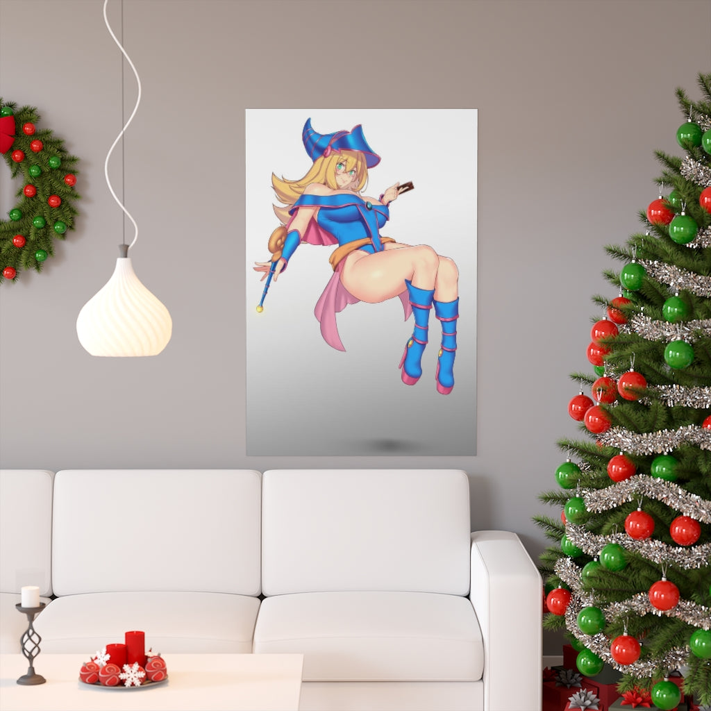 Thicc Dark Magician Girl YuGiOh Ecchi Poster - Lewd Premium Matte Vertical Poster - Adult Wall Art