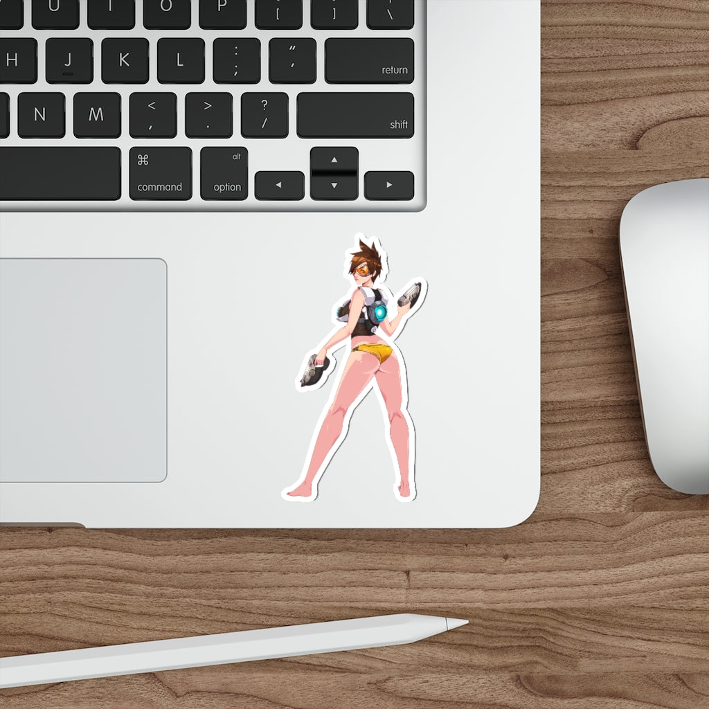 Tracer Cute Butt Overwatch Waterproof Sticker - Ecchi Vinyl Decal