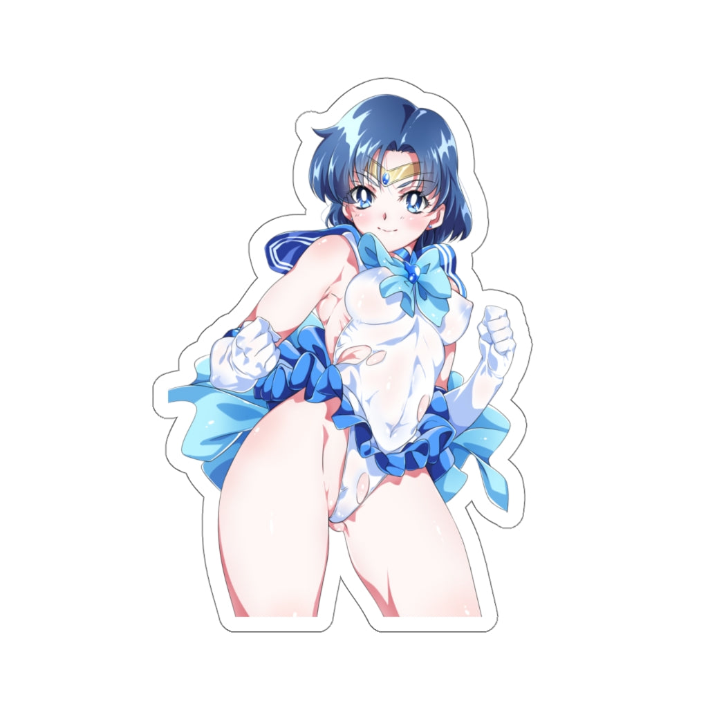 Sailor Mercury Waterproof Sticker - Sailor Moon Ecchi Vinyl Anime Car Decal