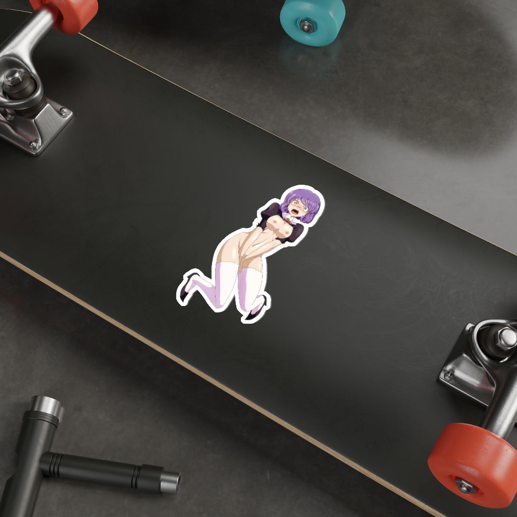 Agent Aika Nude Black Delmo Leader Waterproof Sticker -  Ecchi Vinyl Decal