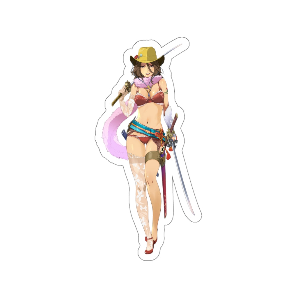 Sexy Aya OneeChanbara Waterproof Sticker - Ecchi Vinyl Decal