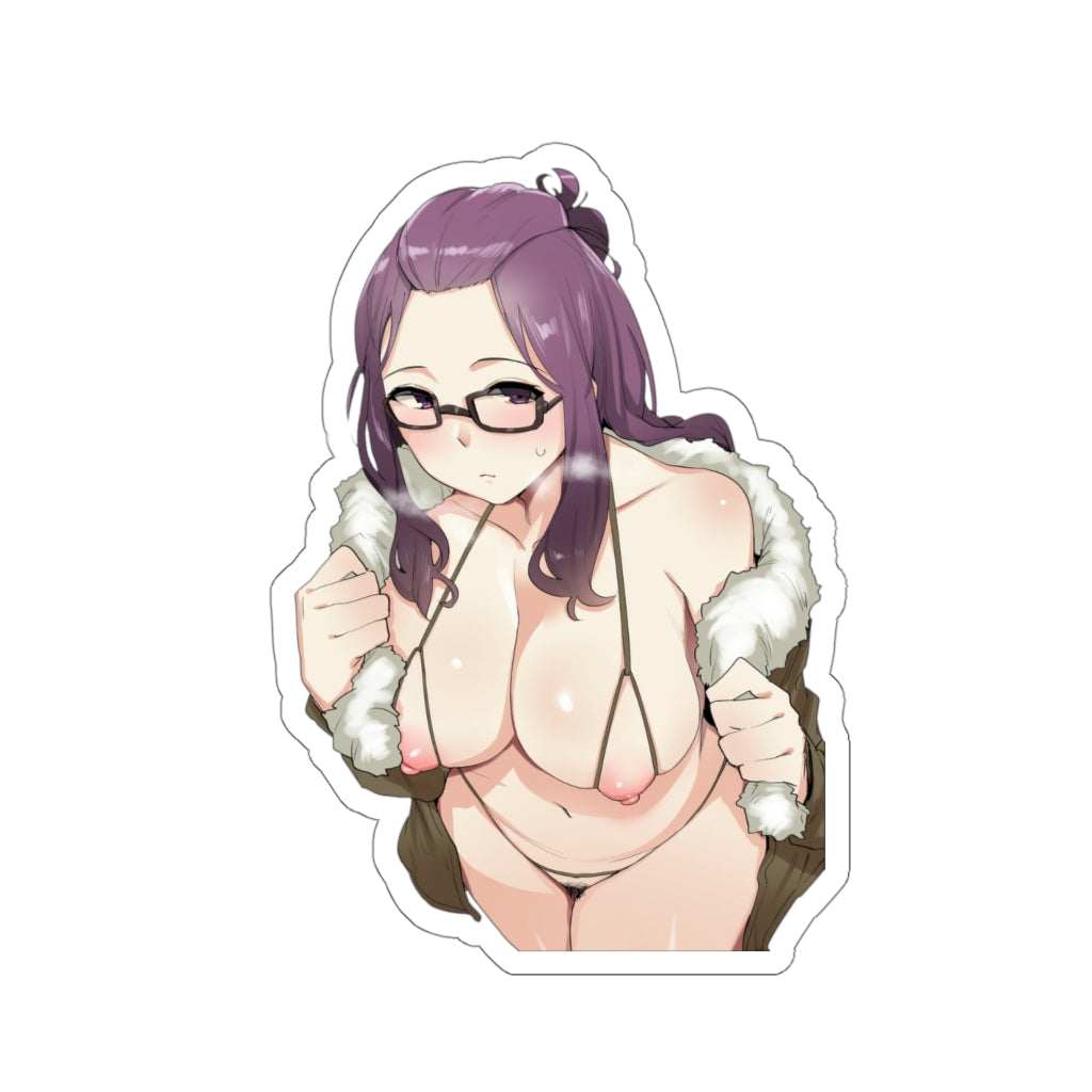 Hentai Bikini Kagamihara Sakura Yurucamp Waterproof Sticker - Ecchi Vinyl Decal