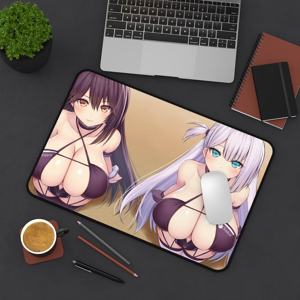 Sexy Bikini Boobs Anime Mousepad Doujin - Shoukaku and Zuikaku Oppai Desk Mat - Big Gaming Mouse Pad - MTG Playmat