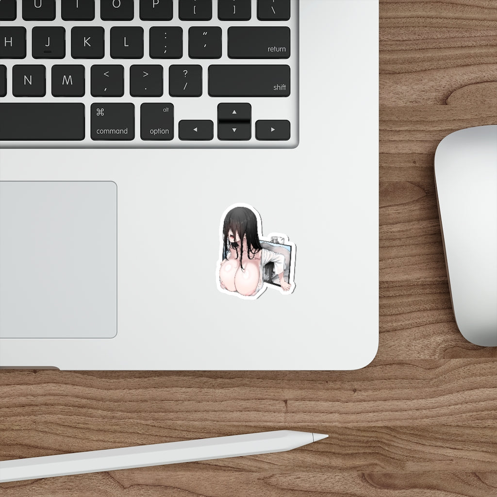 Thick Boobs Sadako Waterproof Sticker - Ecchi Vinyl Decal