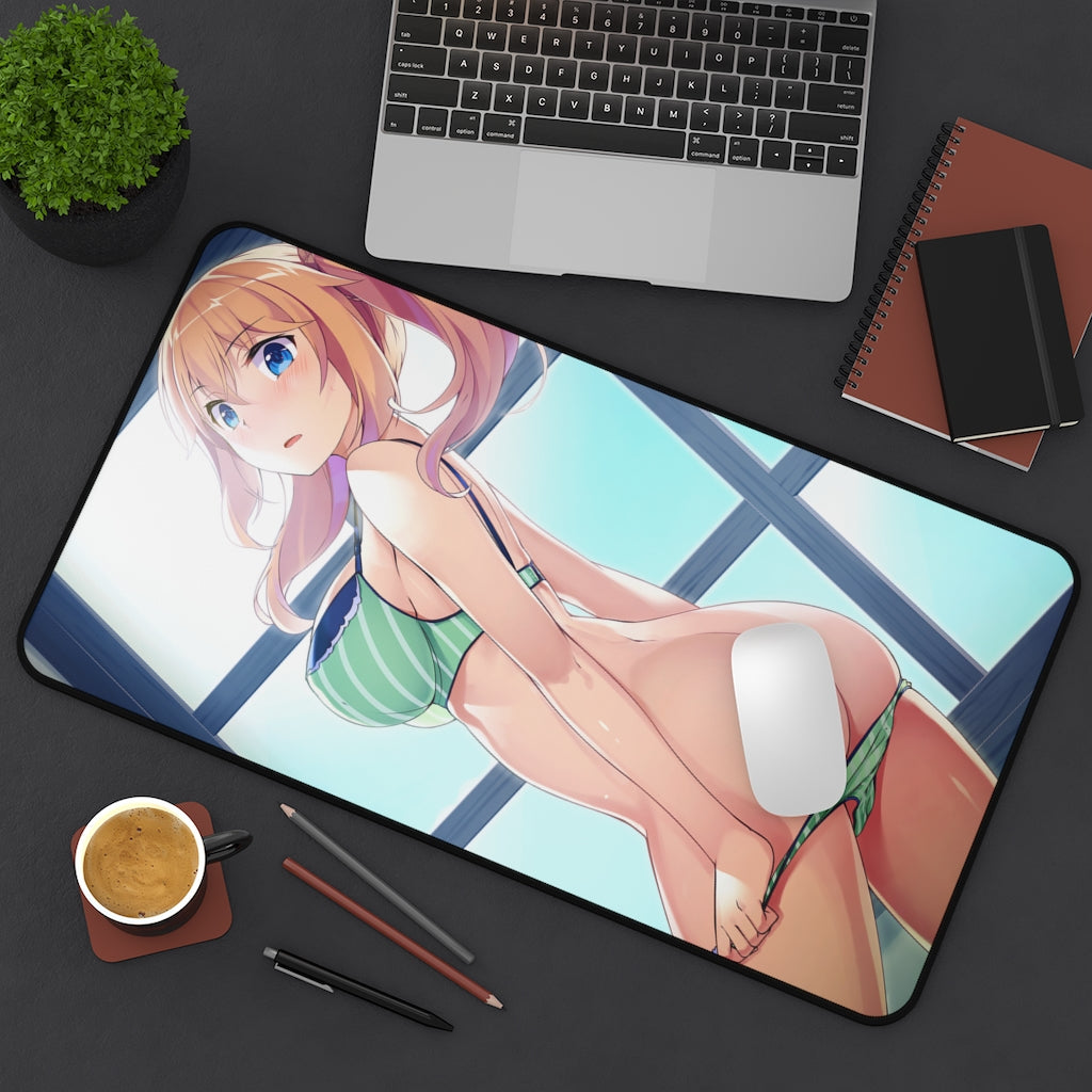 Under One Wing Sexy Mousepad - Sasaki Kazusa Ecchi Desk Mat - Gaming Playmat