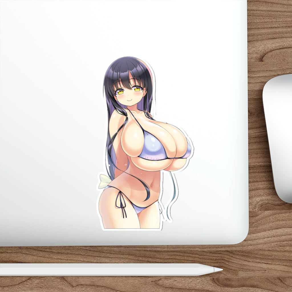 Iwato Kasumi Huge Bikini Tits Saki Waterproof Sticker - Ecchi Vinyl Decal