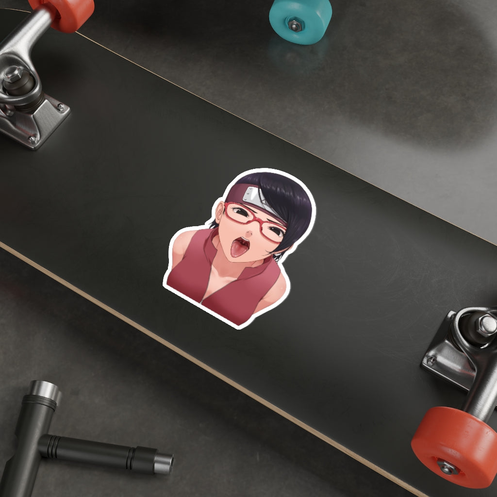 Uchiha Sarada Naruto Hentai BJ Waterproof Sticker - Ecchi Vinyl Decal