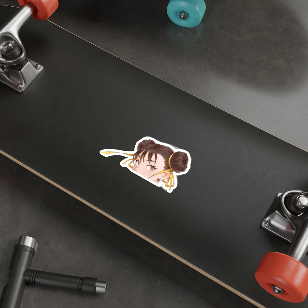 Chun Li Peeker Sticker - Anime Peeker Car Decal