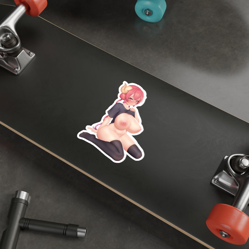 Huge Nude Tits Ilulu Dragon Maid Waterproof Sticker - Ecchi Vinyl Decal