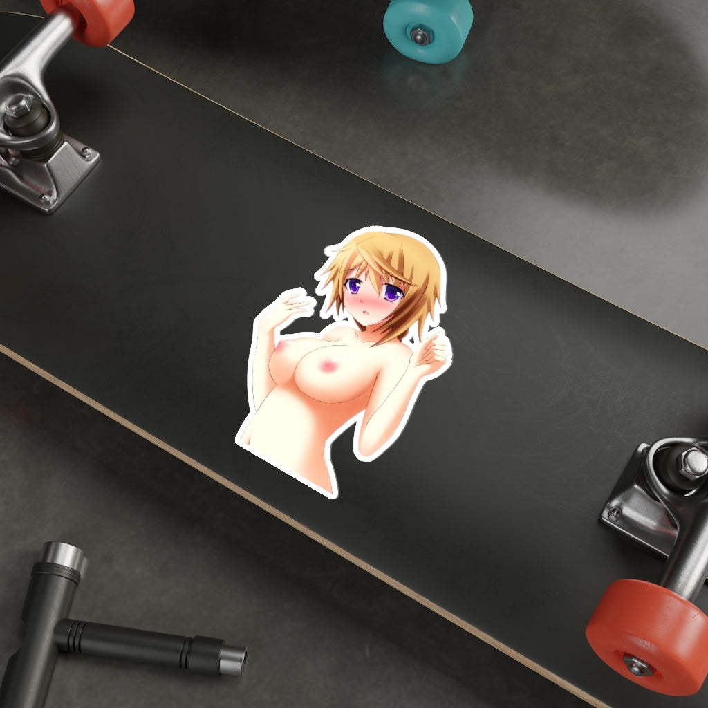 Charlotte Dunois Nude Tits Infinite Stratos Waterproof Sticker - Ecchi Vinyl Decal