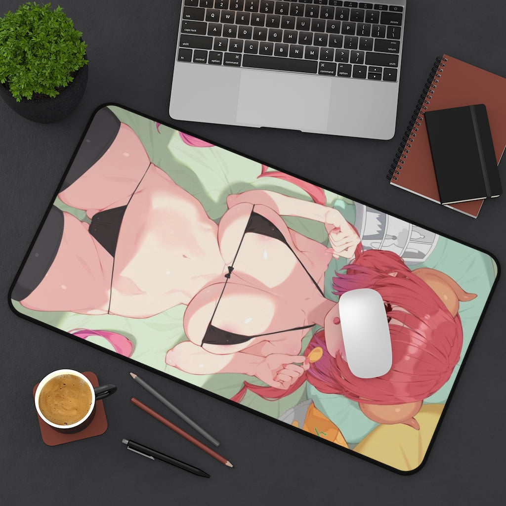 Sexy Bikini Waifu Ilulu Miss Kobayashi's Dragon Maid Desk Mat - Non Slip Mousepad