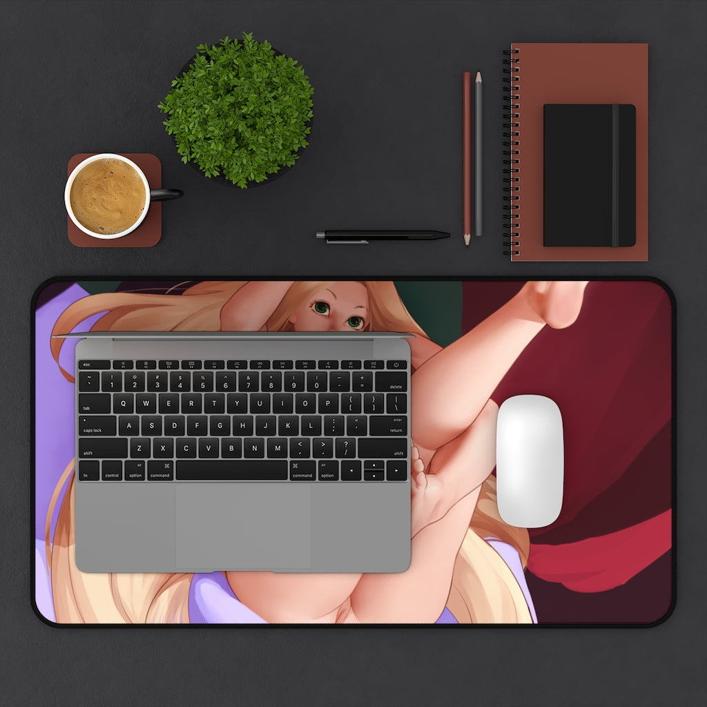 Nude Rapunzel Hentai Desk Mat - Sexy Anime Girl Mousepad - Gaming Playmat