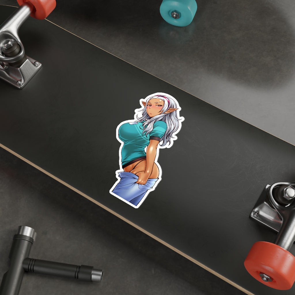 Sexy Kuroeda Waterproof Decal - Elf-san wa Yaserarenai Manga Ecchi Vinyl Sticker