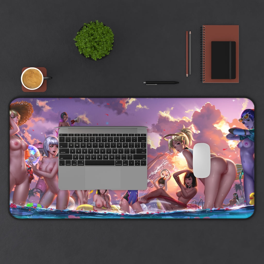 Overwatch Nude Hentai Waifus Desk Mat - Lewd Mousepad - Gaming Girls Playmat