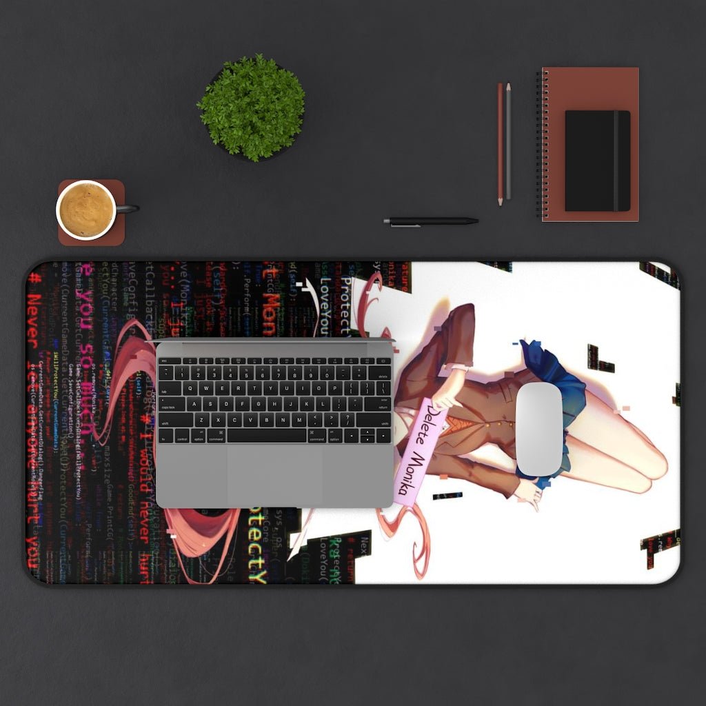 Doki Doki Literature Club Sexy Mousepad - Delete Monika Large Desk Mat - DDLC Ecchi Playmat