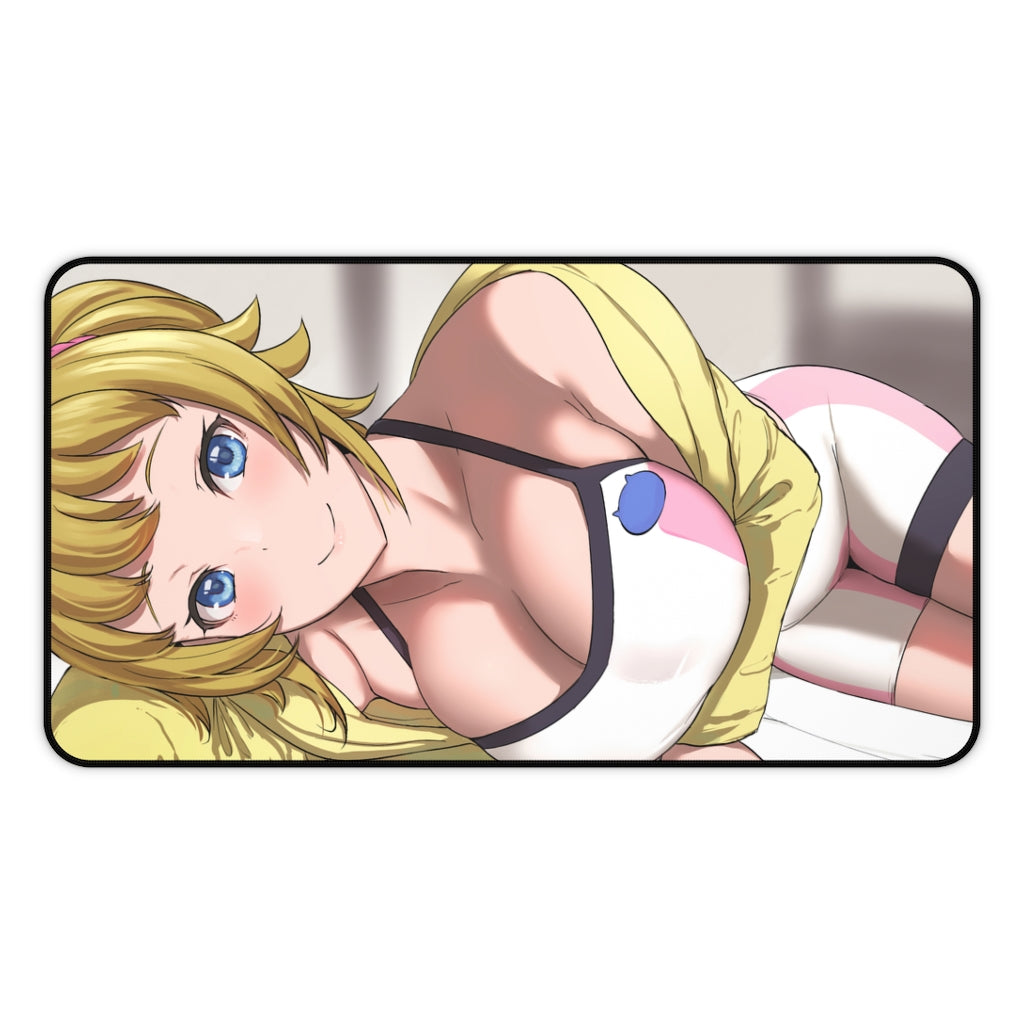 Sexy Hoshino Fumina Gundam Desk Mat - Non Slip Anime Mousepad