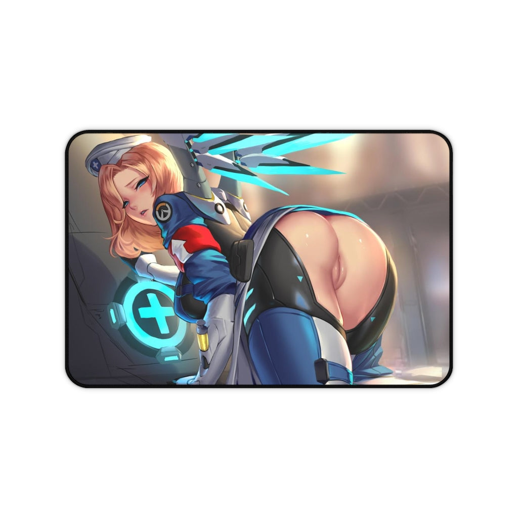 Hentai Nude Butt Mercy Combat Medic Ziegler Overwatch Desk Mat - Lewd Mousepad - Gamimg Girl Playmat