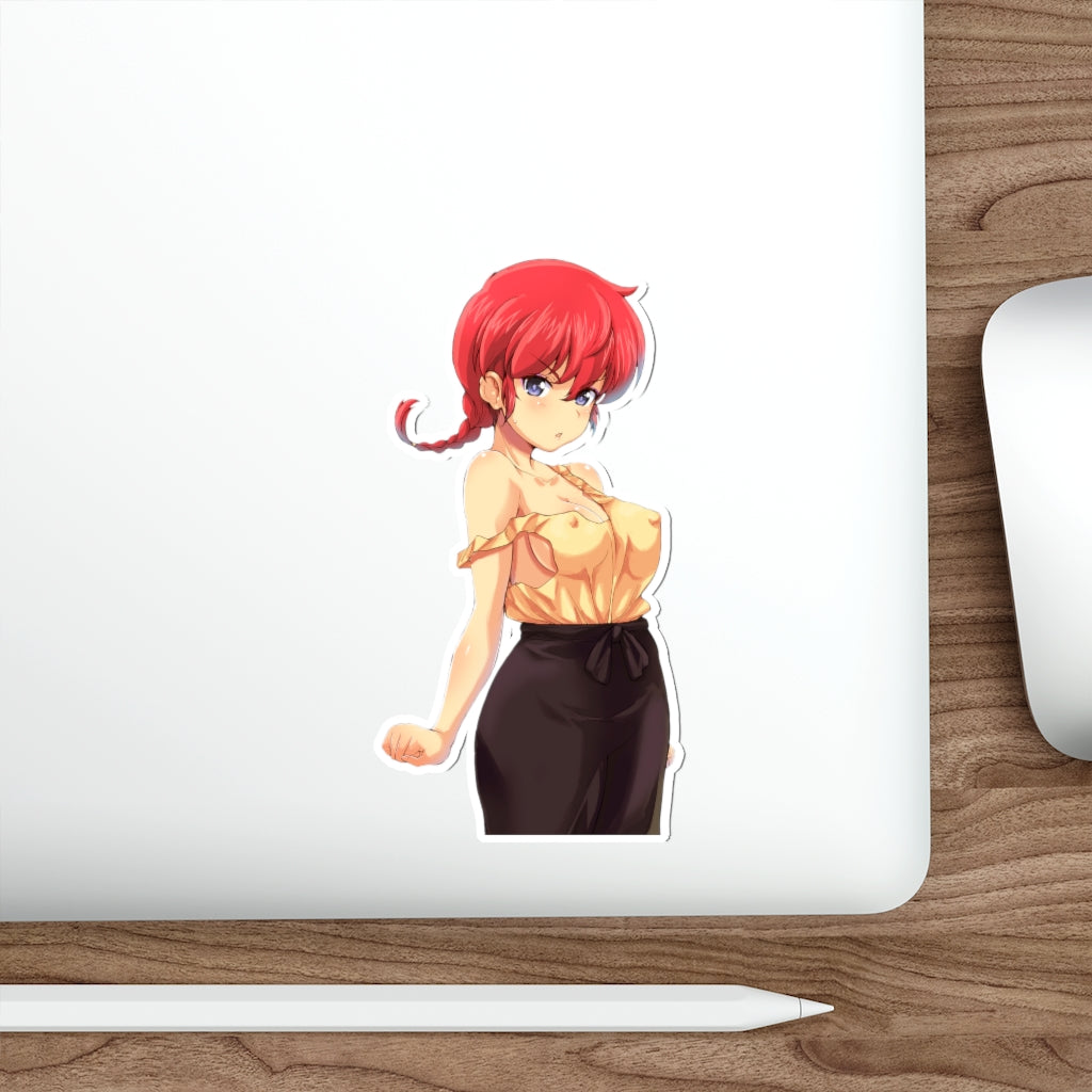 Saotome Ranma Chan Sexy Boobs Waterproof Sticker - Ecchi Vinyl Decal