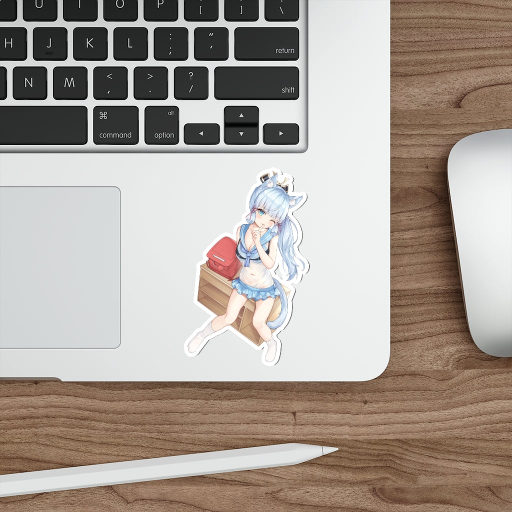 Kawaii Ayaka Waterproof Sticker - Genshin Impact Ecchi Vinyl Decal