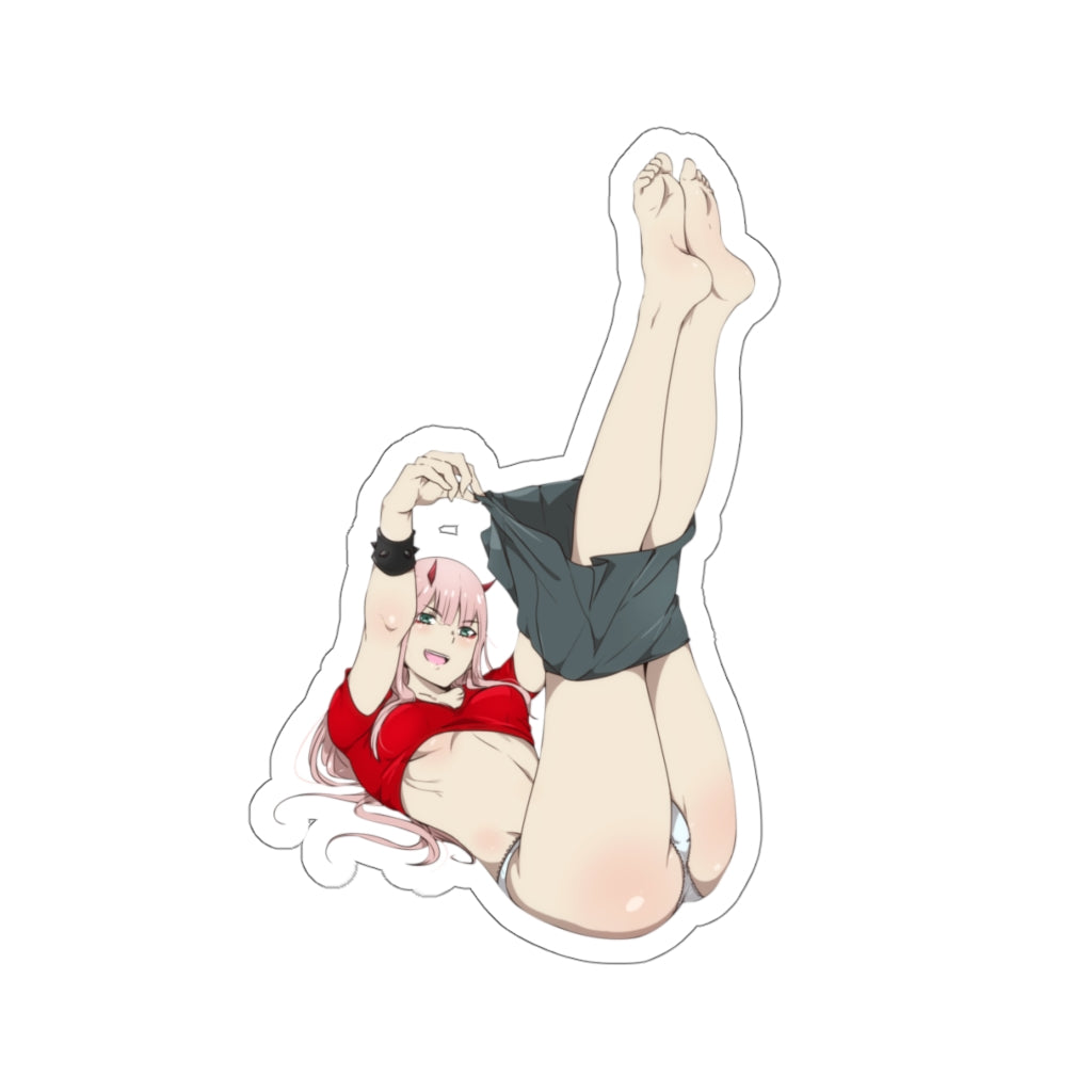 Zero Two Waterproof Sticker - Darling in the Franxx Ecchi Decal