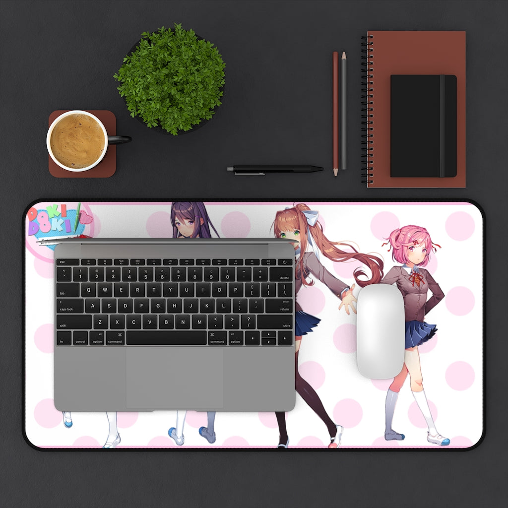 Doki Doki Literature Club Mousepad - Large Ecchi Desk Mat - Mouse Pad - Kawaii Playmat