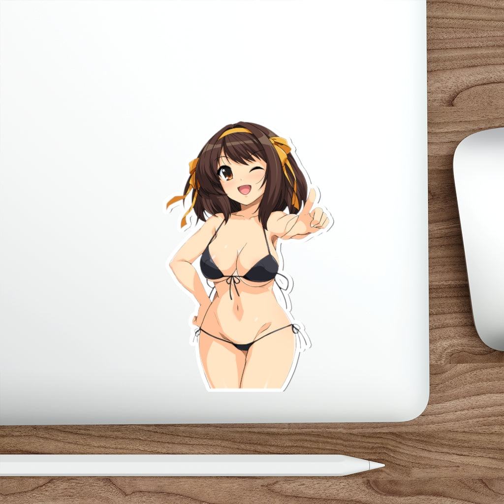 The Melancholy of Haruhi Suzumiya Sexy Bikini Waterproof Sticker - Ecchi Vinyl Decal